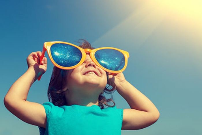 girl in oversized sunglasses