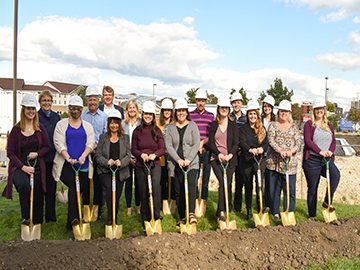 MEFCU staff at the groundbreaking ceremony