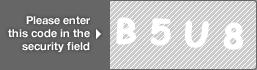 captcha code for visual authentication  letter B number 5 letter U number 8