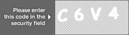 captcha code for visual authentication  letter C number 6 letter V number 4
