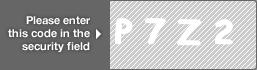 captcha code for visual authentication  letter P number 7 letter Z number 2