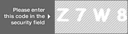captcha code for visual authentication  letter Z number 7 letter W number 8