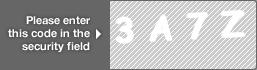 captcha code for visual authentication  number 3 letter A number 7 letter Z