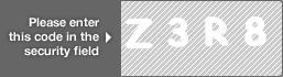 captcha code for visual authentication  letter Z number 3 letter R number 8